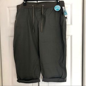 lee comfort waist capris plus size
